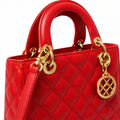 Rivoli women's red shoulder bag side profile