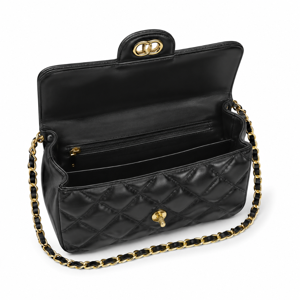 Louvre women's black shoulder bag product detail