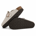 Loire women's off-white sandals cow-suede upper detail