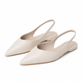 Bastille women's white mules side profile