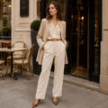 Vienna women's light brown leather belt product detail