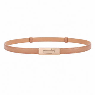 Prague women's nude leather belt