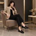 Saint-Tropez women's black loafers additional view