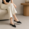Rome women's black mules alternate angle