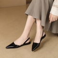 Bastille women's black mules alternate angle