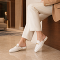 Vendôme women's white mules alternate angle