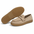 Annecy women's beige loafers side profile
