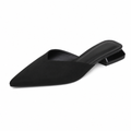 Rome women's black mules side profile