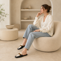 Tuileries women's black mules additional view