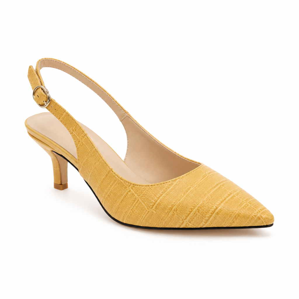 Colmar women's yellow court shoes side profile