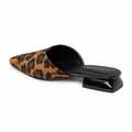 Rome women's leopard-print mules heel detail