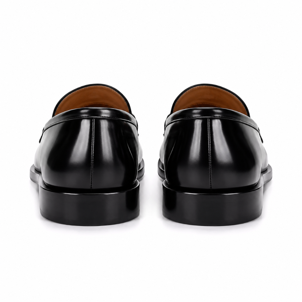 Paris women's black loafers sole detail