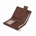 Siena women's grey wallet closure detail