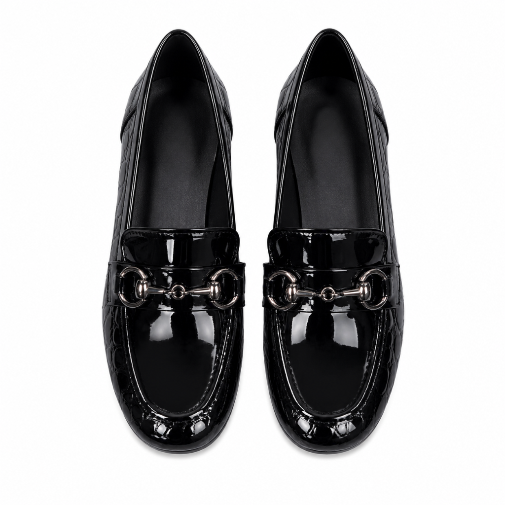 Saint-Tropez women's black loafers product detail