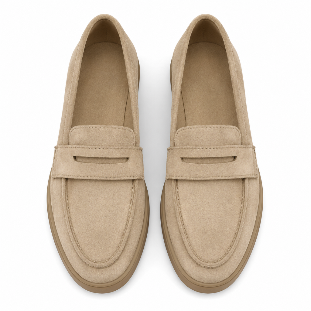 Annecy women's beige loafers sole detail