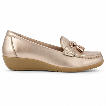 Avignon women's gold loafers