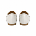Nice women's white loafers sole detail