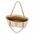 Venice women's white tote bag tassel detail