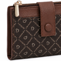 Siena women's grey wallet interior compartments