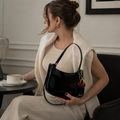 Milan women's black shoulder bag alternate angle