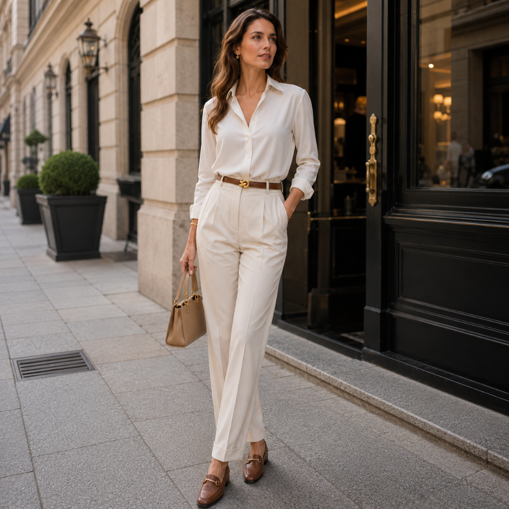 Vienna women's brown leather belt product detail