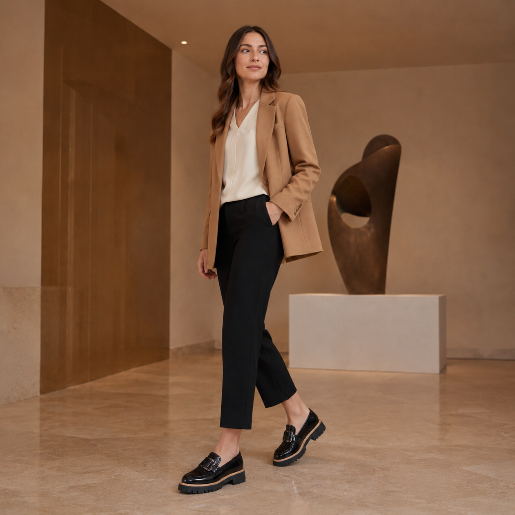 Colmar women's black loafers additional view