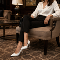 Annecy women's white court shoes alternate angle